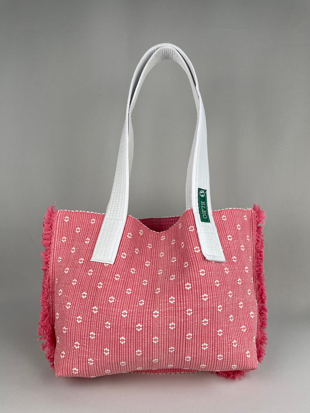 Raspberry - Upcycling Tasche aus Tischsets & Kampfsportgürteln